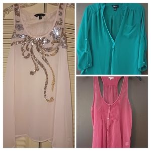 3 shirts! Cute Sheer Shirts, 1 price
